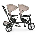 Детский трехколесный велосипед для двойни Turbo Trike MT 1004DUOS-3 Бежевый