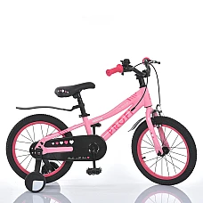 Детский двухколесный велосипед Prof1 Trike MB 1608-3 Розовый