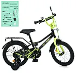 Детский двухколесный велосипед Prof1 Trike Prime MB 14015-1 Черно-салатовый