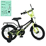 Детский двухколесный велосипед Prof1 Trike Prime MB 16015-1 Черно-салатовый