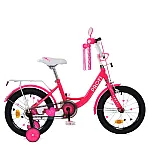 Детский двухколесный велосипед Prof1 Trike Princess MB 14042-1 Малиновый