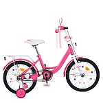 Дитячий двоколісний велосипед Prof1 Trike Princess MB 16041 Рожевий з білим