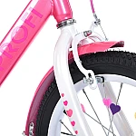 Дитячий двоколісний велосипед Prof1 Trike Princess MB 16041 Рожевий з білим