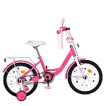 Дитячий двоколісний велосипед Prof1 Trike Princess MB 18041-1 Рожевий з білим