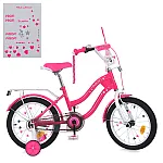 Дитячий двоколісний велосипед Prof1 Trike Star MB 16062-1 Малиновий