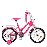 Детский двухколесный велосипед Prof1 Trike Star MB 18062 Малиновый