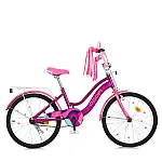 Детский двухколесный велосипед Prof1 Trike Wave MB 20052-1 Фиолетовый