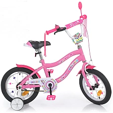 Детский двухколесный велосипед Prof1 Trike Unicorn Y14241 Роз