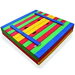 Детская цветная песочница с крышкой Sportbaby-11