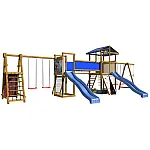 Игровая площадка с 2-мя горками SportBaby-13