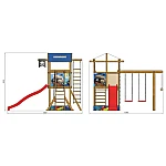 Игровая площадка с качелями SportBaby-14