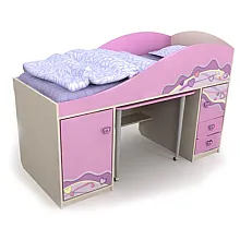 Кровать-чердак Pn-40-1 Briz Pink