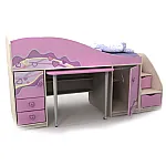 Кровать-чердак Pn-40-1 Briz Pink