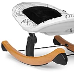 Шезлонг-гойдалка Kinderkraft Finio Black/White (KKBFINOBLK0000)