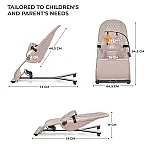 Шезлонг-качалка Kinderkraft Mimi Beige (KBMIMI00BEG0000)