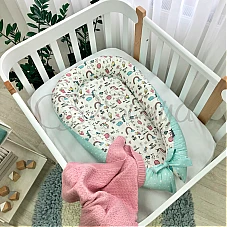 Кокон Маленька Соня Baby Design Єдиноріг і веселки 