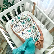 Кокон Маленька Соня Baby Design Діно терракот 