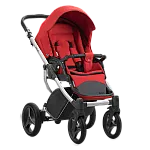 Коляска 2 в 1 Bebetto Luca 15G Красный Серая рама 