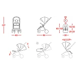 Коляска 2 в 1 Carrello Ultimo CRL-6511 Aqua Blue