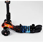 Дитячий самокат 5 в 1 Best Scooter Абстракція New Чорний (21700)