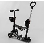 Дитячий самокат 5 в 1 Best Scooter Абстракція New Чорний з білим (24501) 