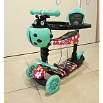 Дитячий самокат 5 в 1 Best Scooter S 1342 Бірюзовий