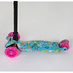 Дитячий самокат Best Scooter Maxi A 25533/779-1331 Блакитний з малиновим