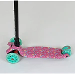 Дитячий самокат Best Scooter Maxi A 25594/779-1337 Бірюзовий з рожевим