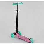 Дитячий самокат Best Scooter Maxi A 25594/779-1337 Бірюзовий з рожевим