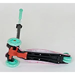 Дитячий самокат Best Scooter Maxi A 25594/779-1337 Бірюзовий з рожевим