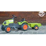 Велотрактор з причепом та переднім ковшем Falk 2040AM Claas Arion Зелений